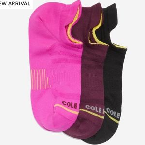 Cole Haan ZEROGRAND 3 Pair Liner Socks. Fits Women's shoe size 4-10